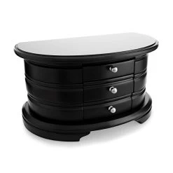 Mele & Co Black Wooden Jewellery Box - P56161