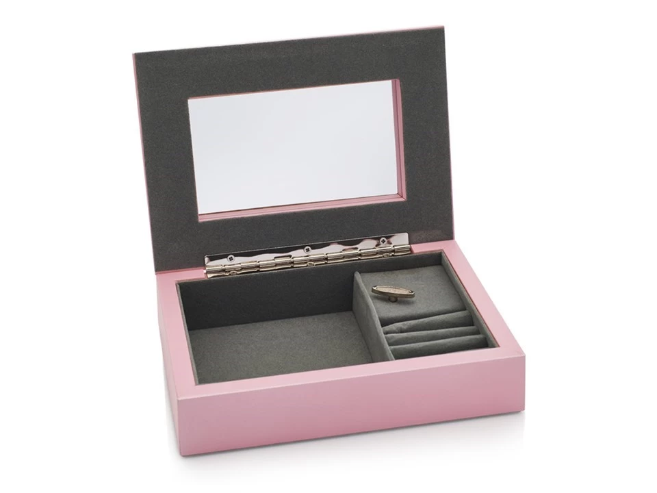 Oxford Pink Mirror Top Musical Jewellery Box - P5683 - Image 2