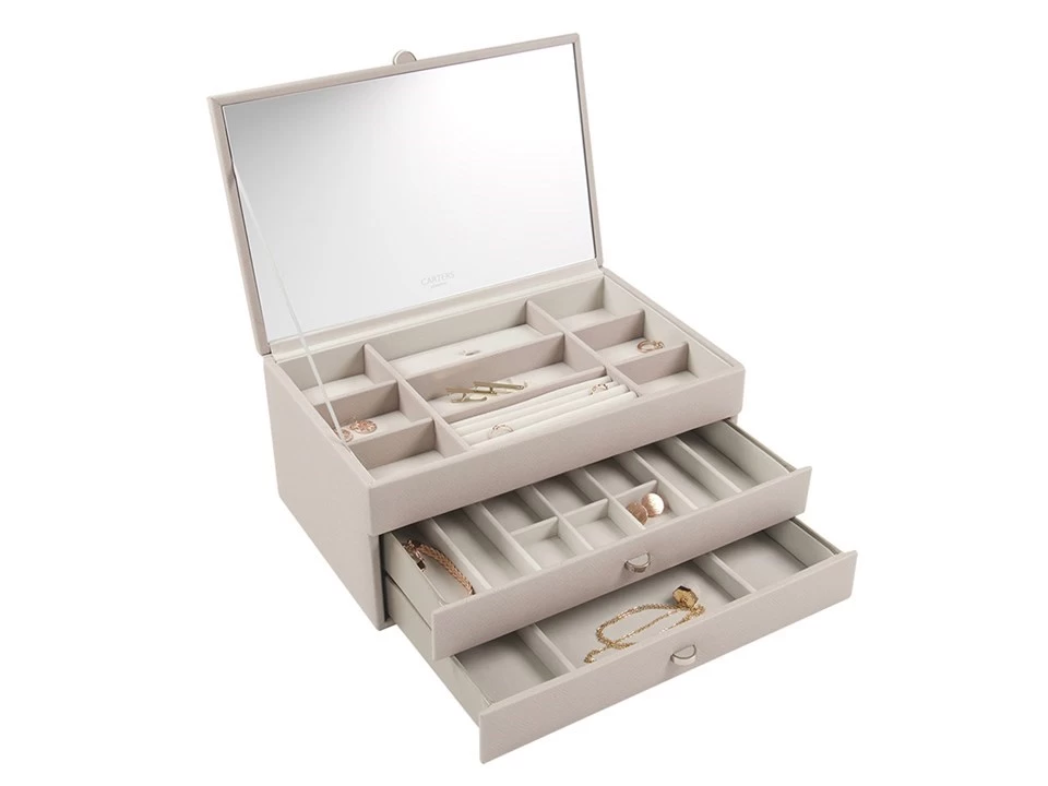 Carters Of London Taupe Jewellery Box - P5867 - Image 3