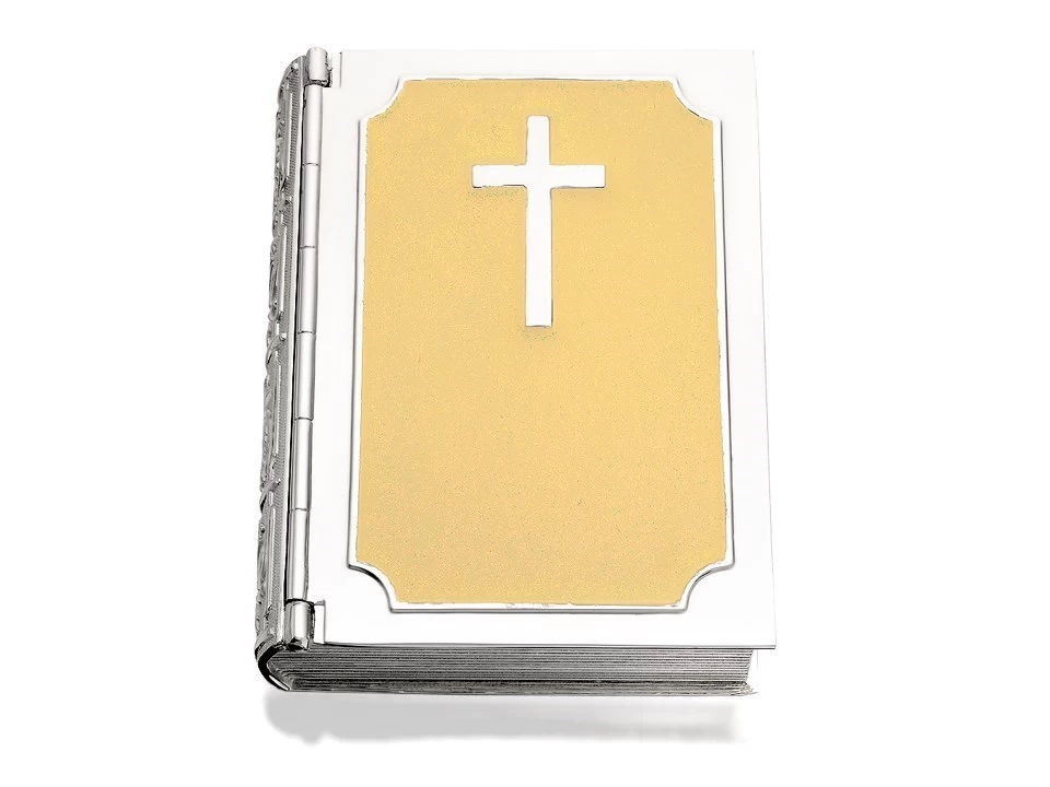 Celebrations Silver Plated Bible Trinket Box - P6002