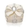Sophia Silver Plated Crystal Bow Trinket Box - P6027