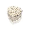 Sophia Flowers And Crystals Heart Trinket Box - P6043