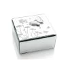 Hestia Butterfly And Flowers Glass Trinket Box - P65203