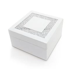 White Crystal Trinket Box - P65302