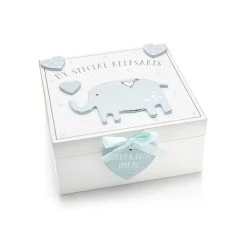 Petit Cheri Blue Elephant Keepsake Box - P7733