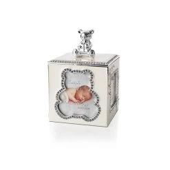 Bambino Baby Silver Plated Photo Trinket Box - P8968