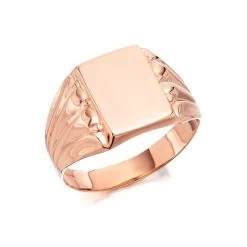 9ct Rose Gold Gentleman's Signet Ring - EXCLUSIVE - R3340