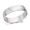 Platinum D Shaped Wedding Ring - 5mm - R46111