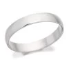 Platinum D Shaped Wedding Ring - 3mm - R46113