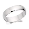 Platinum Heavyweight D Shaped Wedding Ring - 5mm - R46121
