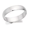Platinum Heavyweight D Shaped Wedding Ring - 4mm - R46124