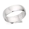 Platinum Heavyweight D Shaped Wedding Ring - 6mm - R46126