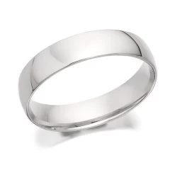Platinum Heavyweight Court Wedding Ring - 5mm - R46171
