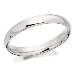 Platinum Extra Heavyweight Court Wedding Ring - 3mm - R46183