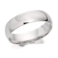 Platinum Extra Heavyweight Court Wedding Ring - 6mm - R46186