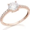 9ct Rose Gold Cubic Zirconia Ring - EXCLUSIVE - R5952