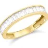 9ct Gold Cubic Zirconia Half Eternity Ring - R5975