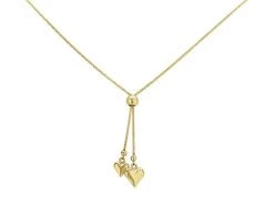 Aureus 9ct Gold Bonded Heart Charm Necklace - R6010
