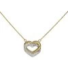 Aureus 9ct Gold Bonded Double Heart Necklace - R6015