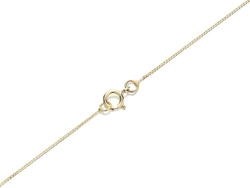 9ct Gold Two Colour Cross And Chain - R6606 - Image 2