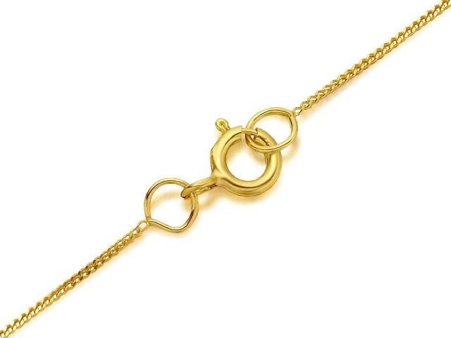 9ct Gold Cubic Zirconia Cross And Chain - R6643 - Image 2