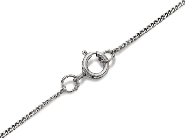 9ct White Gold Cubic Zirconia Teardrop Pendant And Chain - R6952 - Image 2