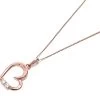 9ct Rose Gold Cubic Zirconia Heart Necklace - R6969