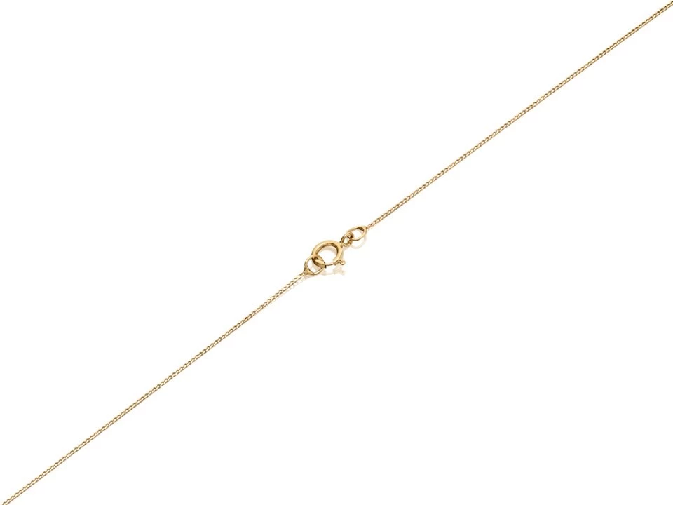 9ct Gold Two Colour Cubic Zirconia Teardrop Necklace - R6973 - Image 2