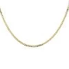 9ct Gold 2.8mm Wide Diamond Cut Solid Curb Chain - 18in - R9007