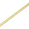9ct Gold 3mm Wide Diamond Cut Solid Curb Chain - 18in - R9081