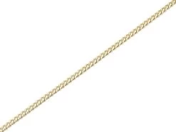 9ct Gold 2mm Wide Hollow Curb Chain - 24in - R9094
