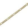 9ct Gold 3mm Wide Hollow Figaro Chain - 16in - R9104