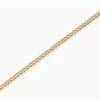 9ct Gold 1mm Lightweight Solid Spiga Chain - 16in - R9408