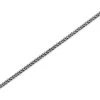 9ct White Gold 1mm Wide Solid Spiga Chain - 18in - R9417