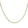 9ct Gold 1.7mm Wide Square Franco Chain - 18in - R9522