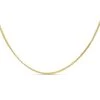 9ct Gold 1mm Wide Franco Chain - 18in - R9528