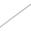 9ct White Gold 1mm Wide Solid Curb Chain - 18in - R9660