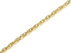 9ct Gold 1mm Wide Solid Prince Of Wales Chain - 20in - R9763