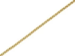 9ct Gold 1mm Wide Hollow Belcher Chain - 18in - R9817