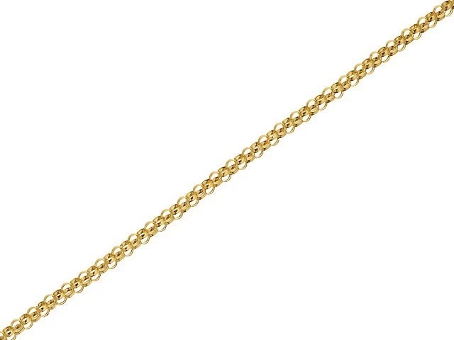 9ct Gold 1mm Wide Hollow Belcher Chain - 18in - R9817