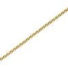 9ct Gold 1mm Wide Round Hollow Belcher Chain - 22in - R9820