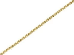 9ct Gold 1mm Wide Round Hollow Belcher Chain - 22in - R9820