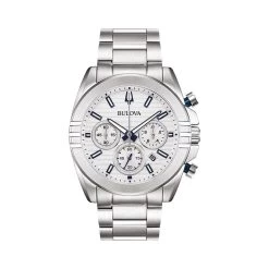 Bulova 96B307 Stainless Steel Chronograph Bracelet Watch - W09307