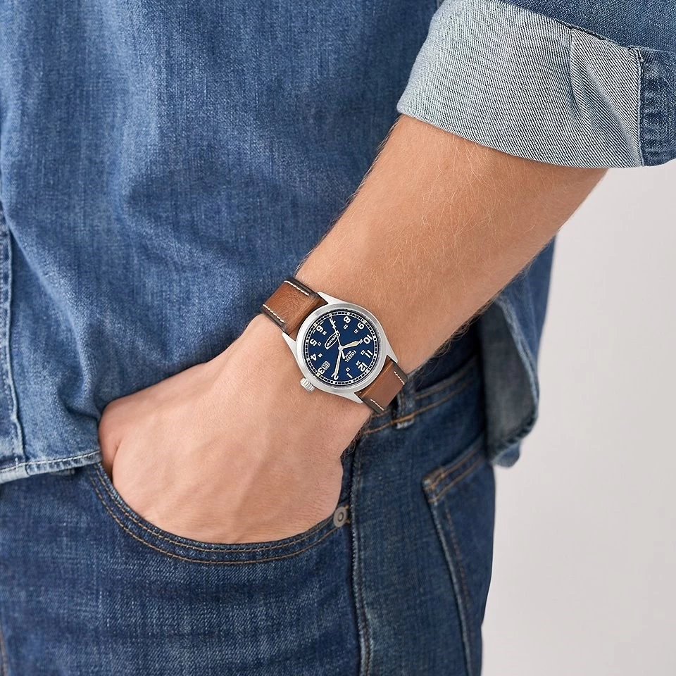 Fossil FS5975 Defender Solar Brown Leather Strap Watch - W10308 - Image 4