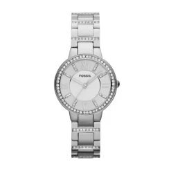 Fossil ES3282 Virginia Stainless Steel Stone Set Bracelet Watch - W1030