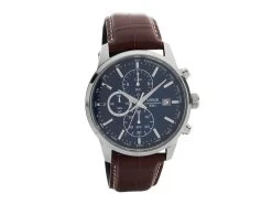 Lorus RM337DX9 Blue Dial Chronograph Brown Strap Watch - W16231