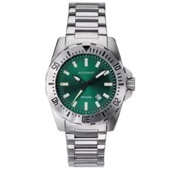 Accurist 7328 Green Dial Bracelet Watch - W19194