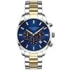 Accurist 7357 Two Tone Blue Dial Bracelet Watch - W19209