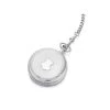 Jean Pierre G251 Chrome Plated Double Hunter Pocket Watch And Chain - W2207