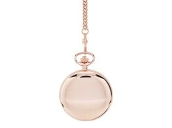 Jean Pierre G250RPM Rose Gold Plated Double Hunter Pocket Watch And Chain - W2216